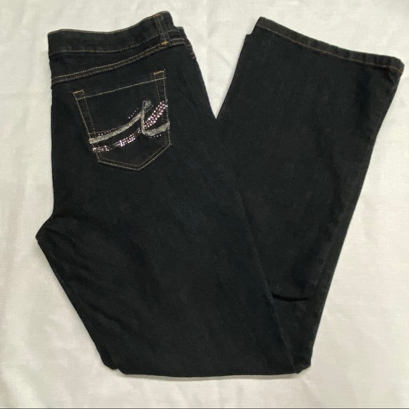 Nine West Denim - Nine West Embelished Pocket Jean, Size 12
